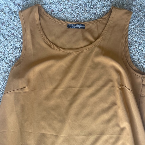 Mustard sheer tank - Picture 3 of 3